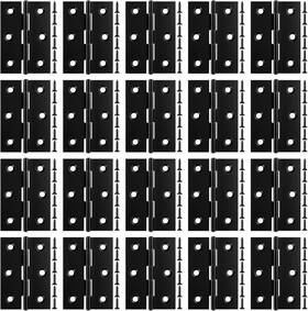 Ianfan 445030834882 20 Pack Black Door Hinges 3 Inch Stainless Steel Folding Interior Hinge