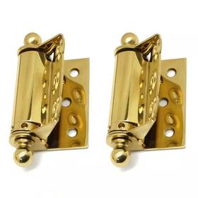 Idh By St. Simons 313053792786 1-1/2 Inch X 2-3/4 Unlacquered Solid Brass Adjustable Half Surface Screen Doo