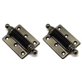 Idh By St. Simons 313102362366 2-1/2 Inch X 4-3/8 Solid Brass Heavy-duty Spring Screen Door Hinge With Ball