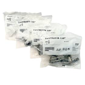 404.017.84 Ikea 4 Brand New Utrusta 2x 110 Degree Hinges For Cabinets Doors
