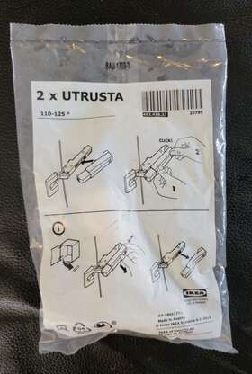 402.418.23 Ikea / Blum Utrusta Door Hinge Soft Close Damper 110-125 Degree 2 Pack Nip