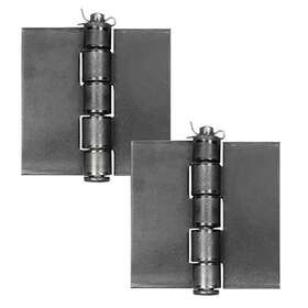 Ilyapa 840013434788 Pack Of 2 Heavy Duty 4x4 Inch Weldable Gate Hinge Butt Hinges For - We