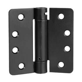 Ilyapa B085jxh658 Self Closing Door Hinges 2 Pack Flat Black Mortise Spring - 4 X