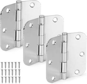 Eq1587185 Ilyapa 48 Pack Polished Chrome Door Hinges For Doors 3.5 X Inch Interior
