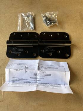 Il-sdh4-b2-a Ilyapa Self Closing Door Hinges 2 Pack Oil Rubbed Bronze - 4x4 Inch