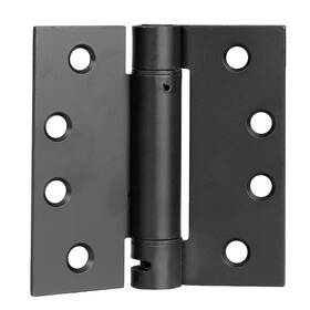 Il-sdh4-sq-bk2 Ilyapa 2 Pcs 4x4 Inch Self Closing Square Flat Black Mortise Spring Door Hinges