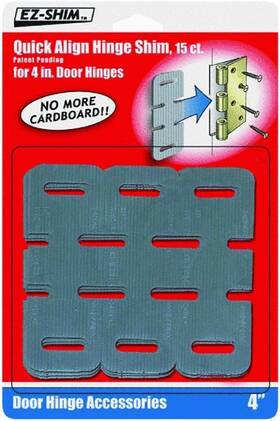 Hs400bp  Inc. 313113365356 Ez-shim 4 Inch Hinge Shim 15 Pack