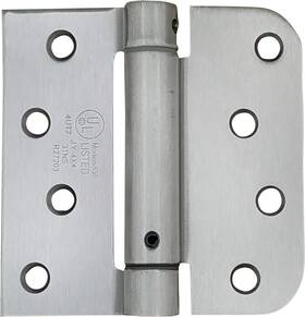Inc. 445041892826 Spring Self-closing Hinges 4 Inch Square With 5/8 Satin Nickel 2 Pack Ad