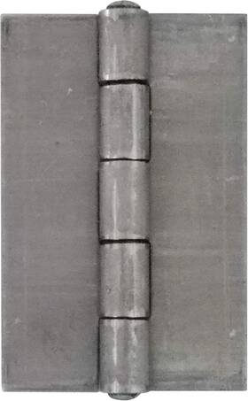 Inc. 445052278213 Weld On Hinge 2 1/4 Inch X 3 1/2 Bright Steel Pack