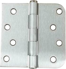 Inc. 711181656763 4 Inch Exterior Door Hinges - 5/8 Square Corner Removable Pin For Smooth