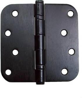 Inc. 726084237155 Ball Bearing Hinges 4 Inch With 5/8 Radius Oil Rubbed Bronze 2 Pack