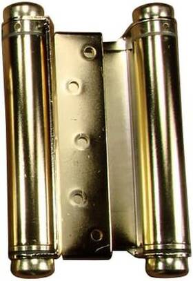 Ho-dblsprh-6-brs  Inc. Double Action Hinge Heavy Duty Solid Steel With A Brass Finish For Doors And