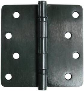 Rbb4040-14-us10b  Inc. Oil Rubbed Bronze Door Hinges 4 Inch With 1/4 Corners Ball Bearing Exterior