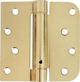 S4040-58sq-us3  Inc. Spring Self-closing Hinges 4 Inch Square With 5/8 Bright Brass Adjustable