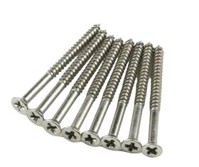 Wdscrw-sn-1025  Inc. Satin Nickel Hinge Screws 10 X 2 1/2 For Commercial Door Hinges - 24 Pack