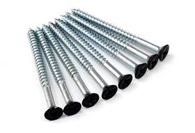 Wdscrw-us1d-9214-24  Inc. Black Wood Screws 9 X 2 1/4 Inch For Residential Door Hinges - 24 Pack