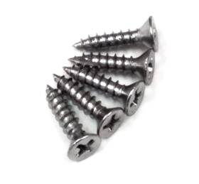 Wdscrw-us26-9x1-24  Inc. Polished Chrome Wood Screws For Hinges 9 X 1 Inch - Fly Cut Self Drilli