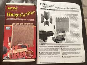 Incra 751922110017 New Hinge Crafter Make Wooden Hinges Length Up To 10.5 Inch Woodworking Manual