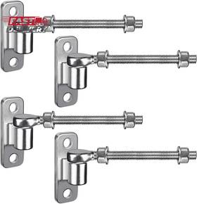 Insaga 313111395355 8ftft J Bolt Gate Hinge And Wall Mount 4pack Heavy Duty 304 Stainless Steel