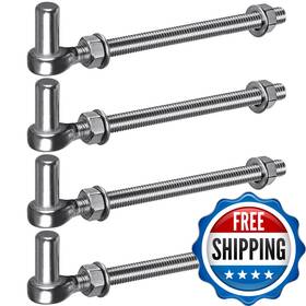 Insaga B0c2z513qf J Bolt Gate Hinge 304 Stainless Steel Farm Hinges M12 X 10