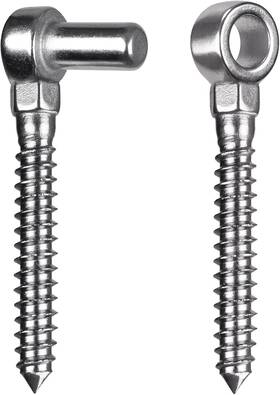Inps-001-p Insaga Gate Hinges 304 Stainless Steel Wood Hinge M12 Hook And Eye Parti