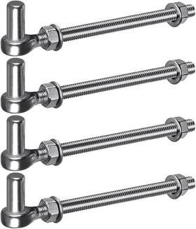 Inps-009 Insaga M12x 10ftft J-bolt Gate Hinge 304 Stainless Steel Farm 4pcs P