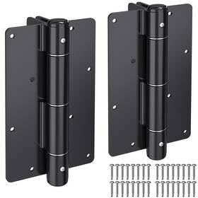 Inps-018-1 Insaga 5-3/4 Inch Self-closing Gate Hinges Heavy Duty 2-pack - Black Steel Spring