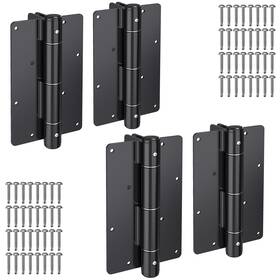 Inps-018-2p Insaga 5-3/4 Inch Self-closing Gate Hinges Heavy Duty 4-pack - Black Steel Spring