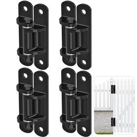 Inps-b-3-p4 Insaga 6.7ftft Heavy Duty Gate Hinges 1100lb Capacity 4pcs Of 6mm Steel With Be
