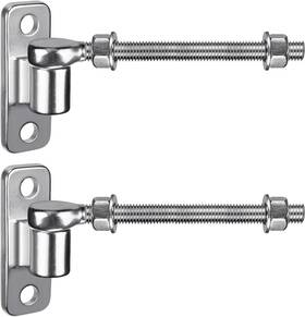 Insaga-hh-304-jb20 Insaga 304 Stainless Steel Gate Hinges Set - Heavy Duty 8ftft J Bolt And Wall Mount Hinge