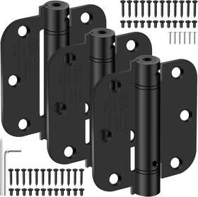 Ioq 717325340154 3.5 Inch Self Closing Door Hinges 5/8 Radius Corners Spring Loaded For