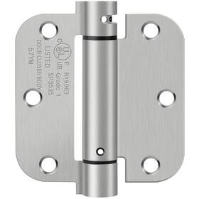Ioq 717325340215 3.5 Inch Self Closing Door Hinges 5/8 Radius Corners Spring Loaded F