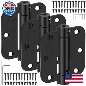 B0f5hn7xnn Ioq 3.5 Inch Self Closing Door Hinges 5/8 Radius Corners Spring Loaded For