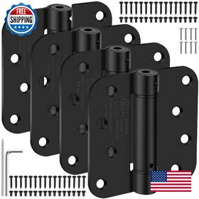 B0f5hnmncs Ioq 4 Inch Self Closing Door Hinges 5/8 Radius Corners Spring Loaded Exterior Garag