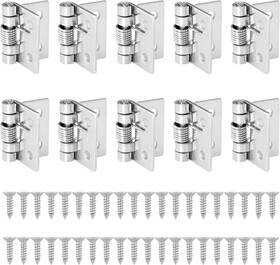45981-slh-10 Itrolle 1-inch Spring Loaded Hinges - 10pcs Small Iron Self-closing Push And Pull Two-wa