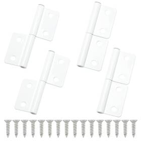 48996-dfhw-4 Itrolle 4pcs White Lift-off Hinges - Detachable Door With Screws For Window