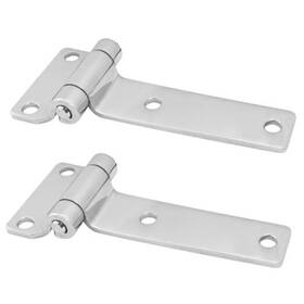 66394-hdts-2 Itrolle 2pcs 135x58mm 270 Degree Free Rotation Silver Stainless Steel Heavy Duty Hinge