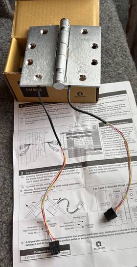 5hg.11321 Ives New Concealed Electric Hinges 1 Box Open Not Used I Lose You Gain