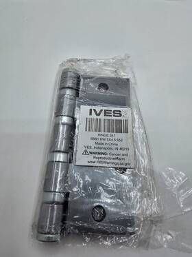 Hinge.347 Ives Qty 2 Full Mortise Hinge Satin Chrome 5bb1