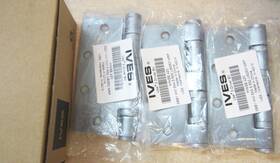 Hinge.420 Ives 420 Hinges 5 Inch X 4.5 Satin Chrome Finish New Set Of 3