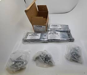Hinge.438 Ives Qty 3 5bb1 4.5 X 4.0 Ball Bearing Hinge 652 Us26d Sati Chrome