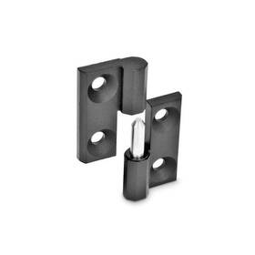 337-zd-40-40-a-1-sw J.w. Winco Gn337-zd-40-40-a-1 Lift-off Hinge
