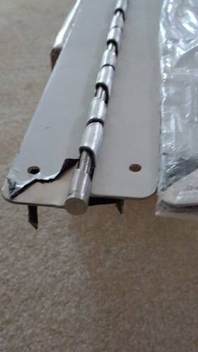 160029 Jackknob Self-closing Stainless Steel Pair Piano Hinges For Commercial Restroom