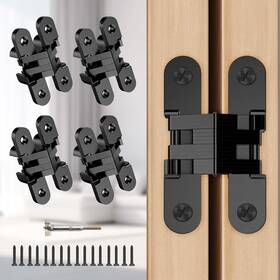 Szjl003 Jaxyoom Hidden Door Hinge 0.51 2.36inch 4pcs Invisible Heavy Duty For Wood Doors 180