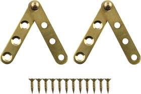Jcbiz 313053119118 360 Degree Rotatable Door Pivot Hinge 2pcs Golden Br