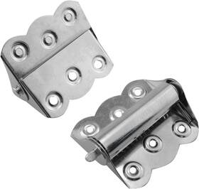 Bshinge-69x61x26-2 Jcbiz Spring Hinge 2pcs Silver Tone Stainless Steel Butterfly Screen Windo