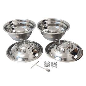 Js-ws195-19ofd Jesonn 19.5 Inch 10 Lugs 5 Hand Holes Polished Stainless Steel Wheel Simulato