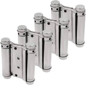 Jiozermi 772324649110 4 Pcs 3 Inch Double Action Door Hinge Heavy Duty Stainless Steel Hinges With Scr