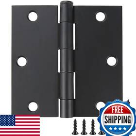 B09m2vyhfz Jiw 18 Pack Matte Black 3.5 Inch X Interior Door Hinges Heavy-duty Square