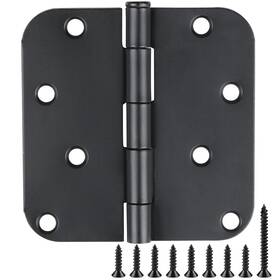 B0fvssb2rf Jiw 6 Pack Black Door Hinges Matte Interior And Exterior Hinge 4 Inch